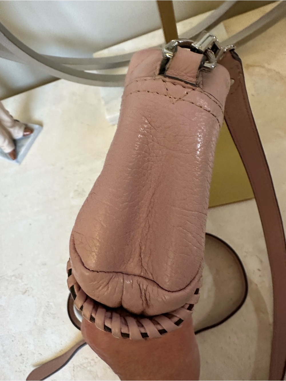 orYANY Pink Leather Crossbody Bag - Women - Picture 7 of 14
